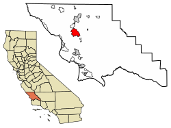 San Luis Obispo County California Incorporated and Unincorporated areas Atascadero Highlighted 0603064